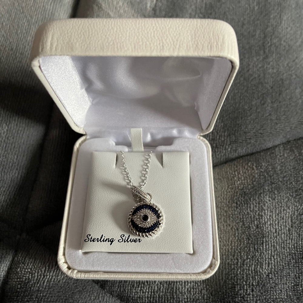 Evil Eye Sterling Silver Necklace
